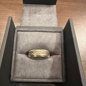 David Yurman Silver and Gold Men's Band